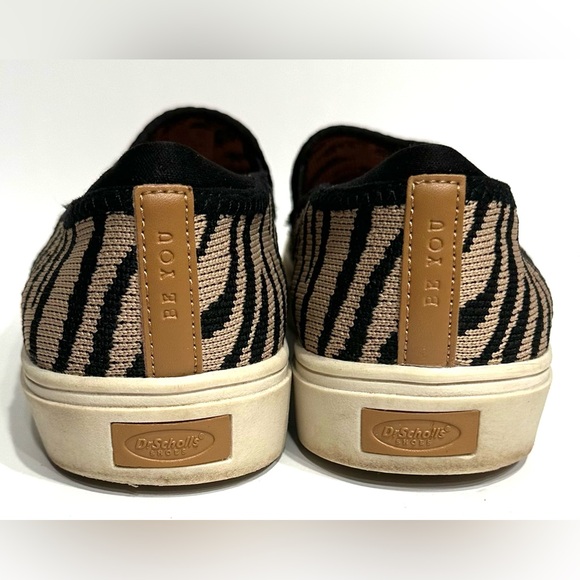 Dr Scholl's Women Slip On Sneakers Zebra Print Knit Casual Comfort Shoes Sz 9.5 - Picture 4 of 13